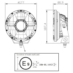 PHARE AVANT LEDS DJEBEL 7''