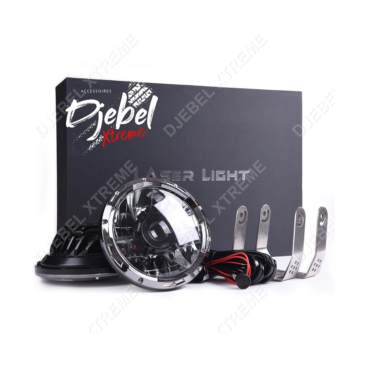 PHARE 7'' AVANT (LEDS + LASER) By DJEBEL 7''