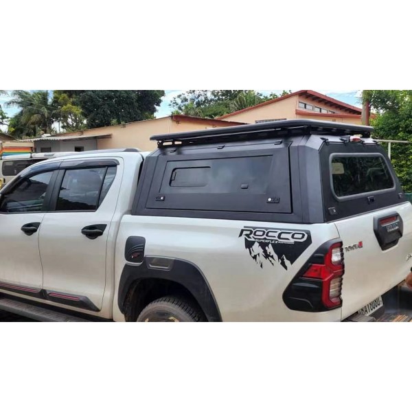 HARD TOP VITRE ALUMINIUM DJEBELXTREME - TOYOTA HILUX DOUBLE CABINE