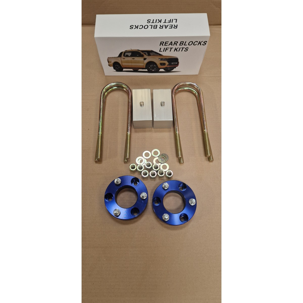 KIT CALES SUSPENSIONS REHAUSSE +4 FORD T6 ET T7 à partir de 2012 +