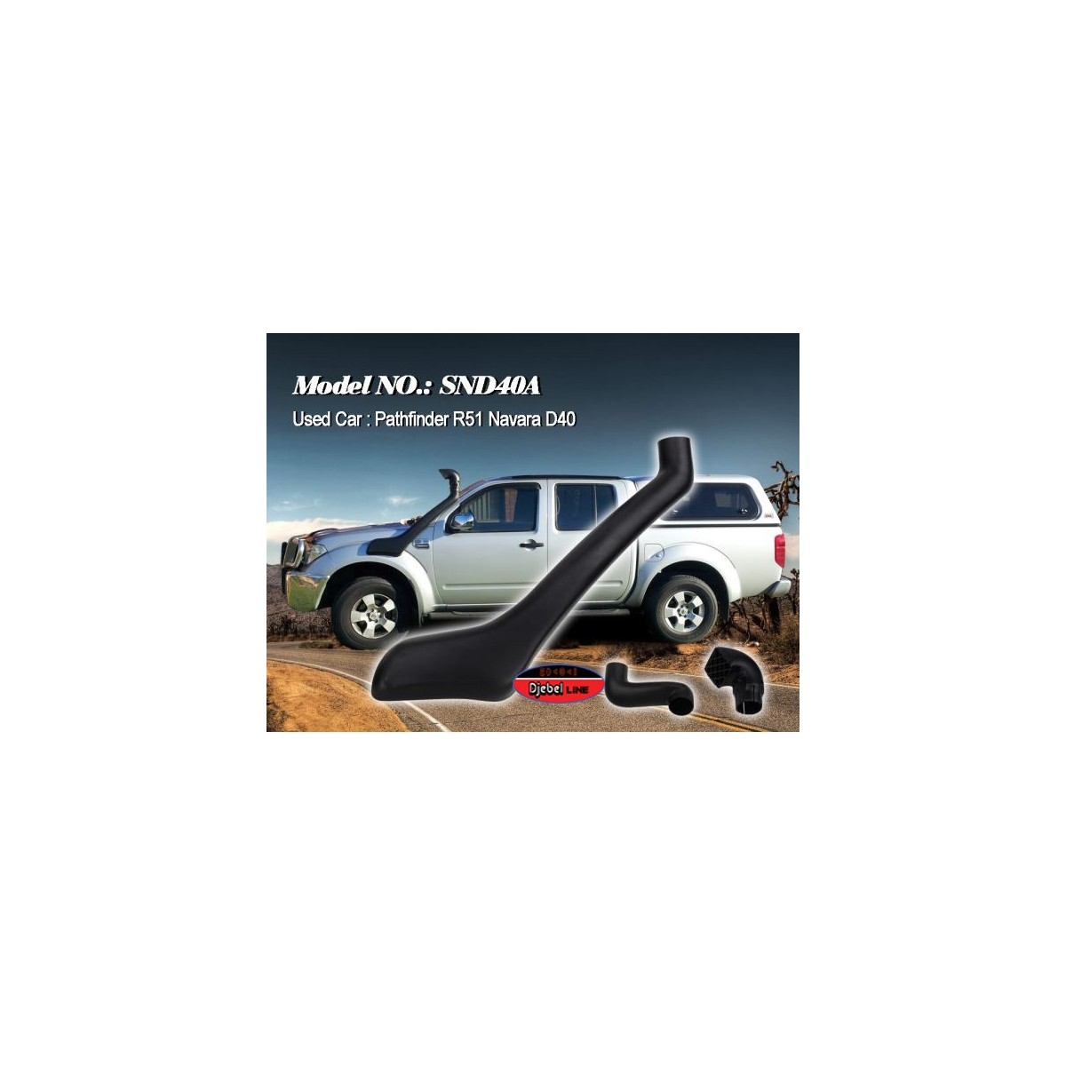 Snorkel DJEBEL-LINE NISSAN PATHFINDER ET NAVARRA D40